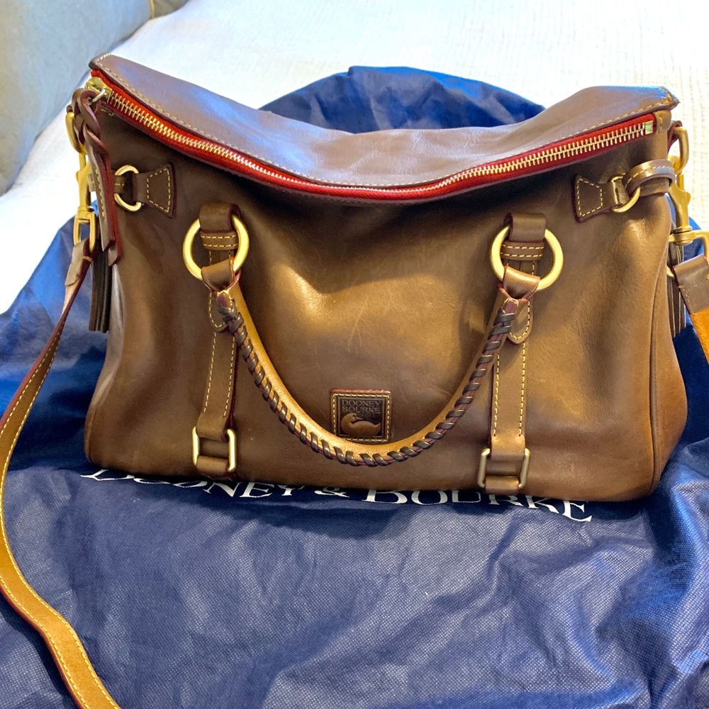 Dooney Bourke Chestnut Medium Florentine Satchel